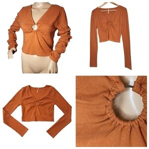 NWOT Free People cropped sweater